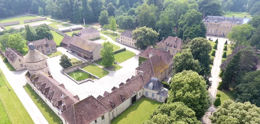 Vue aérienne du domaine de Coubertin